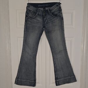 Blue Asphalt Women's Dark Gray Wide Leg Jeans
